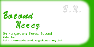 botond mercz business card